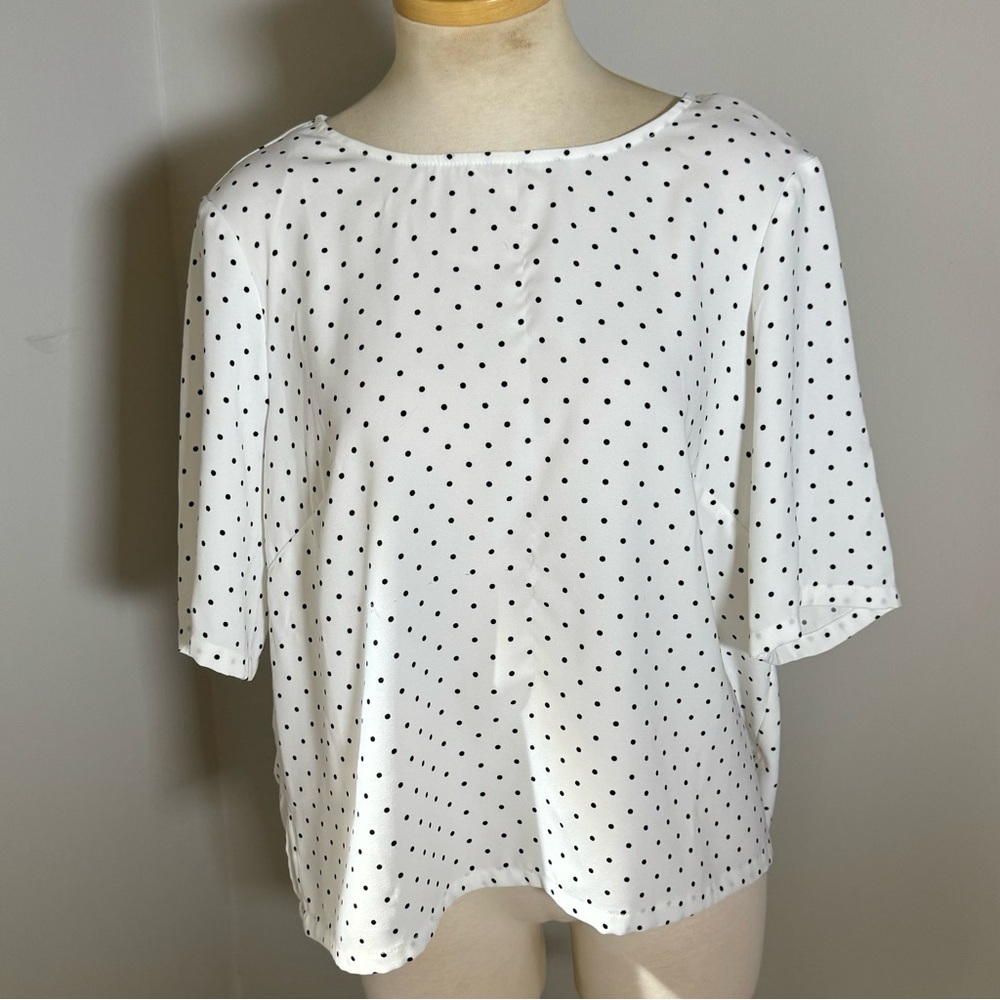 Dalia Polka Dot Blouse Relaxed Boxy Style